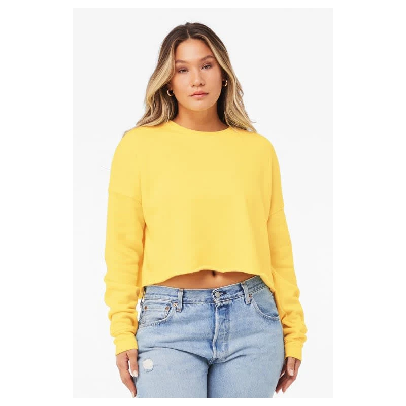 Bella + Canvas Ladies' Cropped Fleece Crew 1