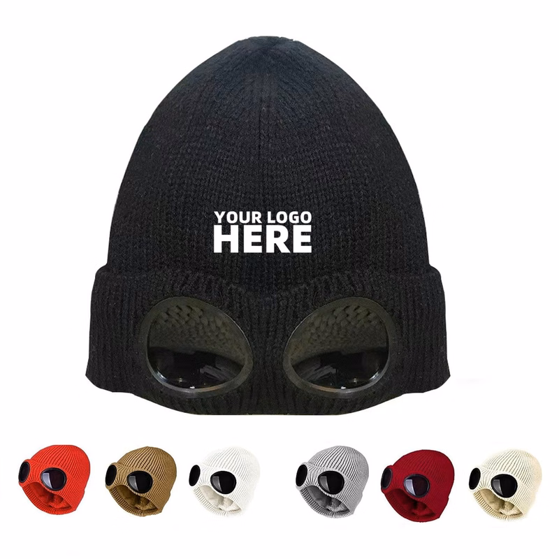 Unisex Goggles Knitted Hat