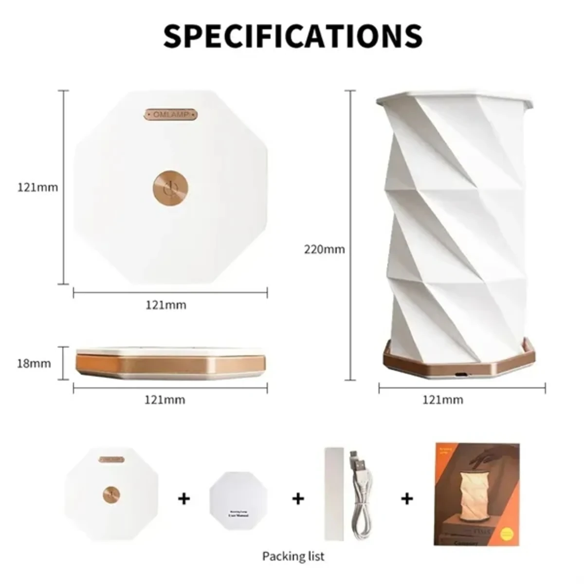 Foldable Rotating Book Light 1
