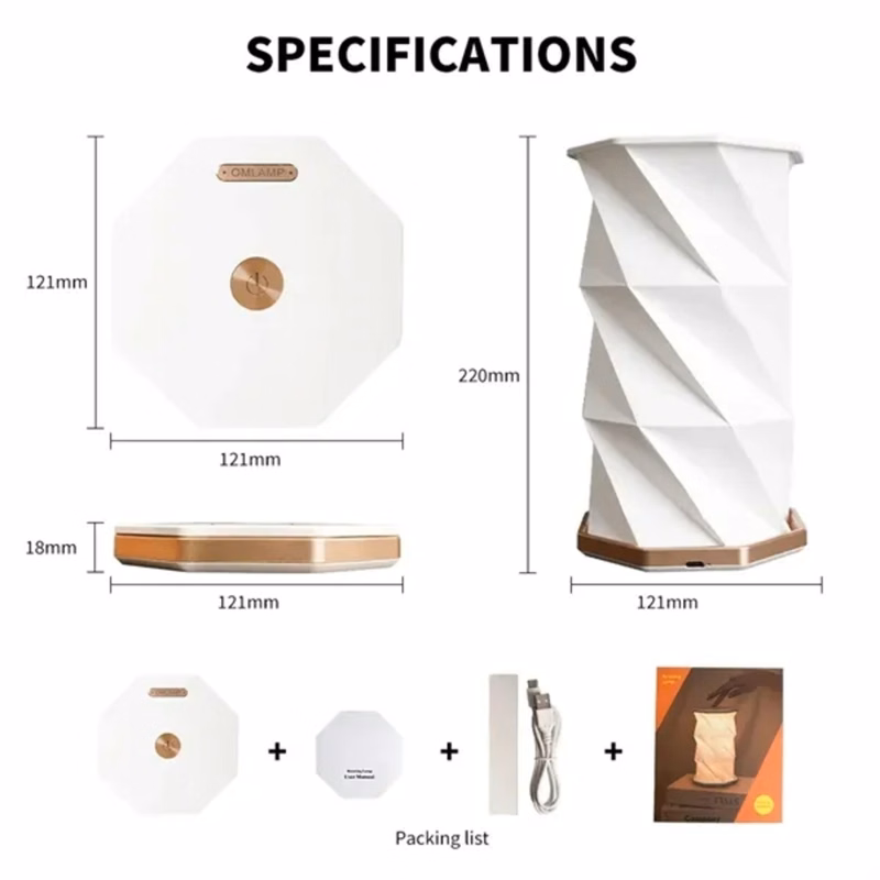 Foldable Rotating Book Light