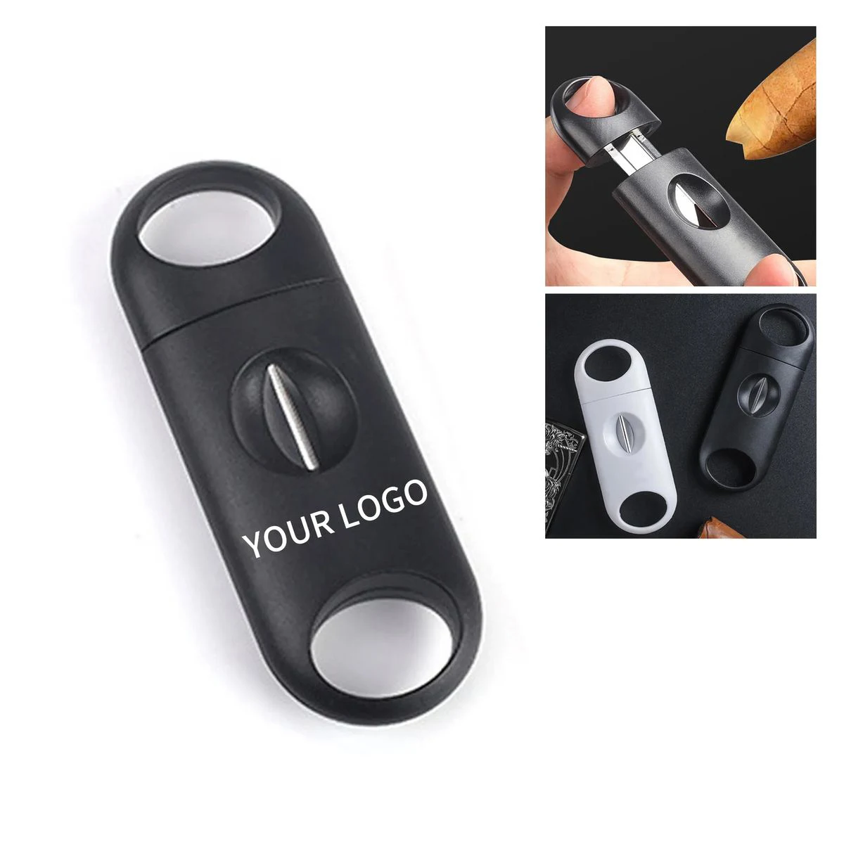 Plastic and Steel V Cut Cigar Cutter for Daily Use 1