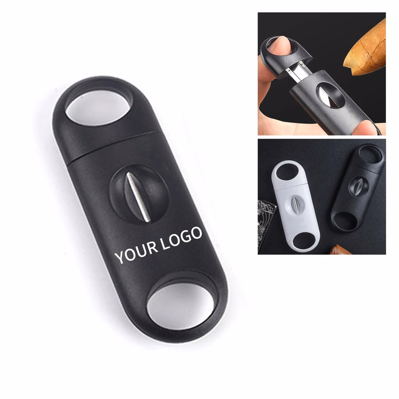 Plastic and Steel V Cut Cigar Cutter for Daily Use