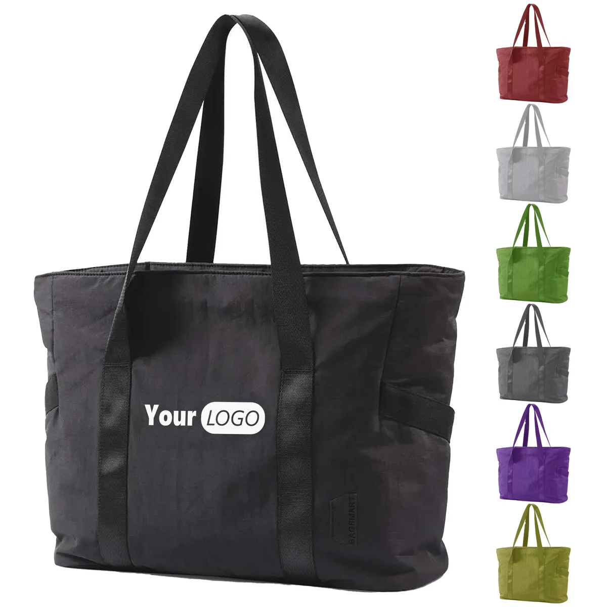 Polyester Versatile Tote Bag With Yoga Mat Holder 1
