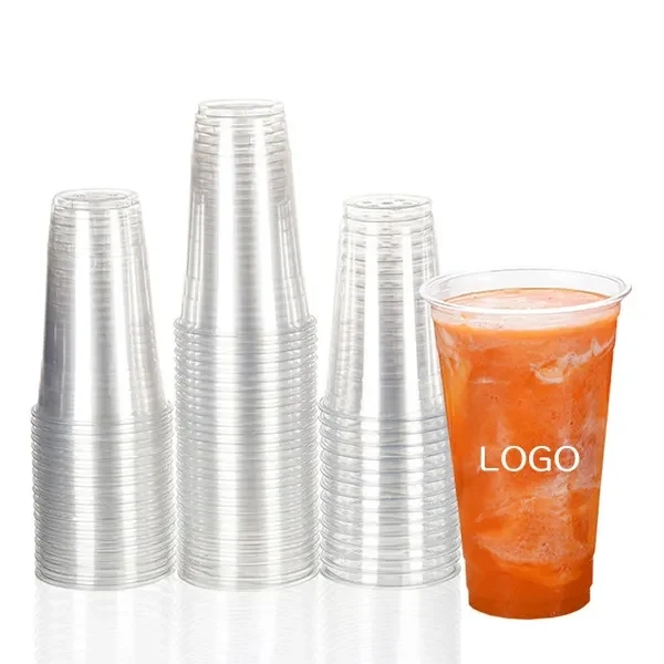 16 oz Biodegradable Clear Cup with Thickened PLA Material 1