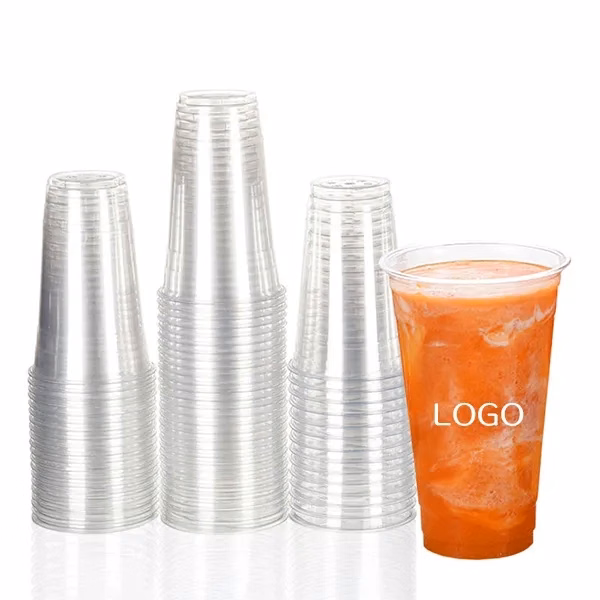 16 oz Biodegradable Clear Cup with Thickened PLA Material
