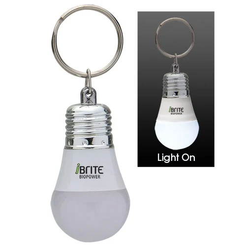 Light Up LED Light Bulb Keytag 1