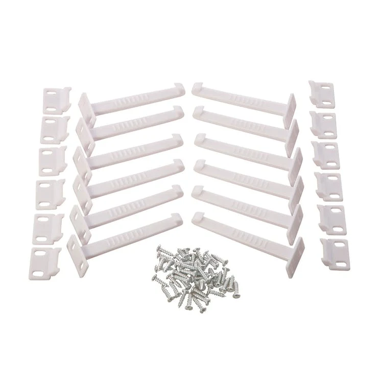 Safety Catches - Drawers & Cabinets 12 Pack 1