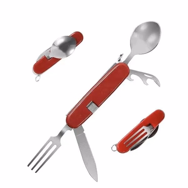 4 in 1 Stainless Steel Folding Cutlery Set