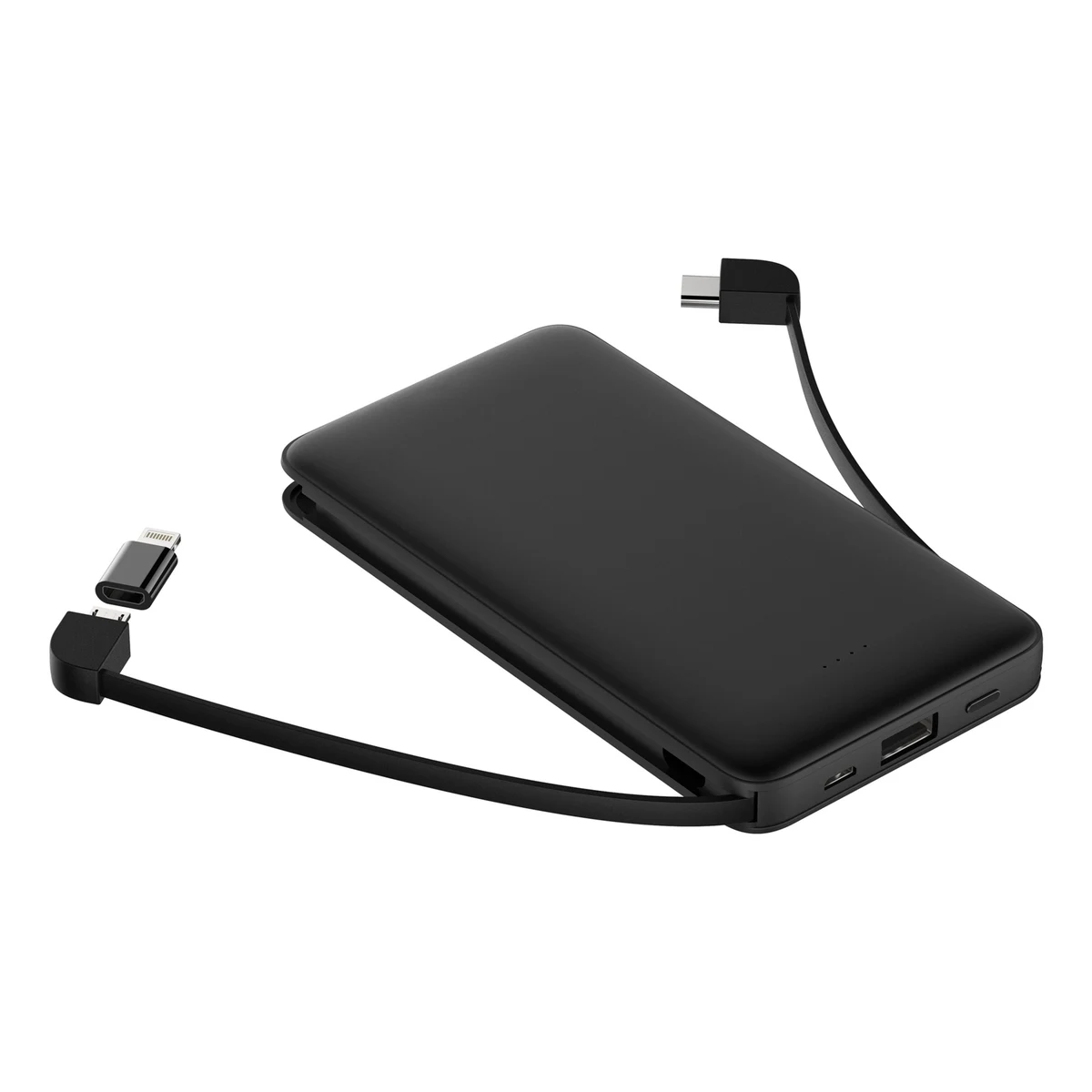 10000 mAh Power Bank with Two Built-in Cable 1