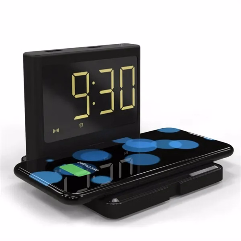 15W Fast Wireless Charger With Alarm Clock

