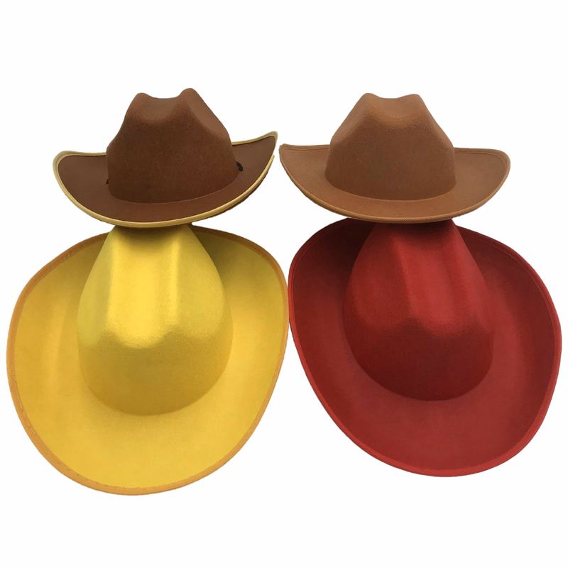 Classic Non-Woven Felt Western Cowboy Hat Adult Size