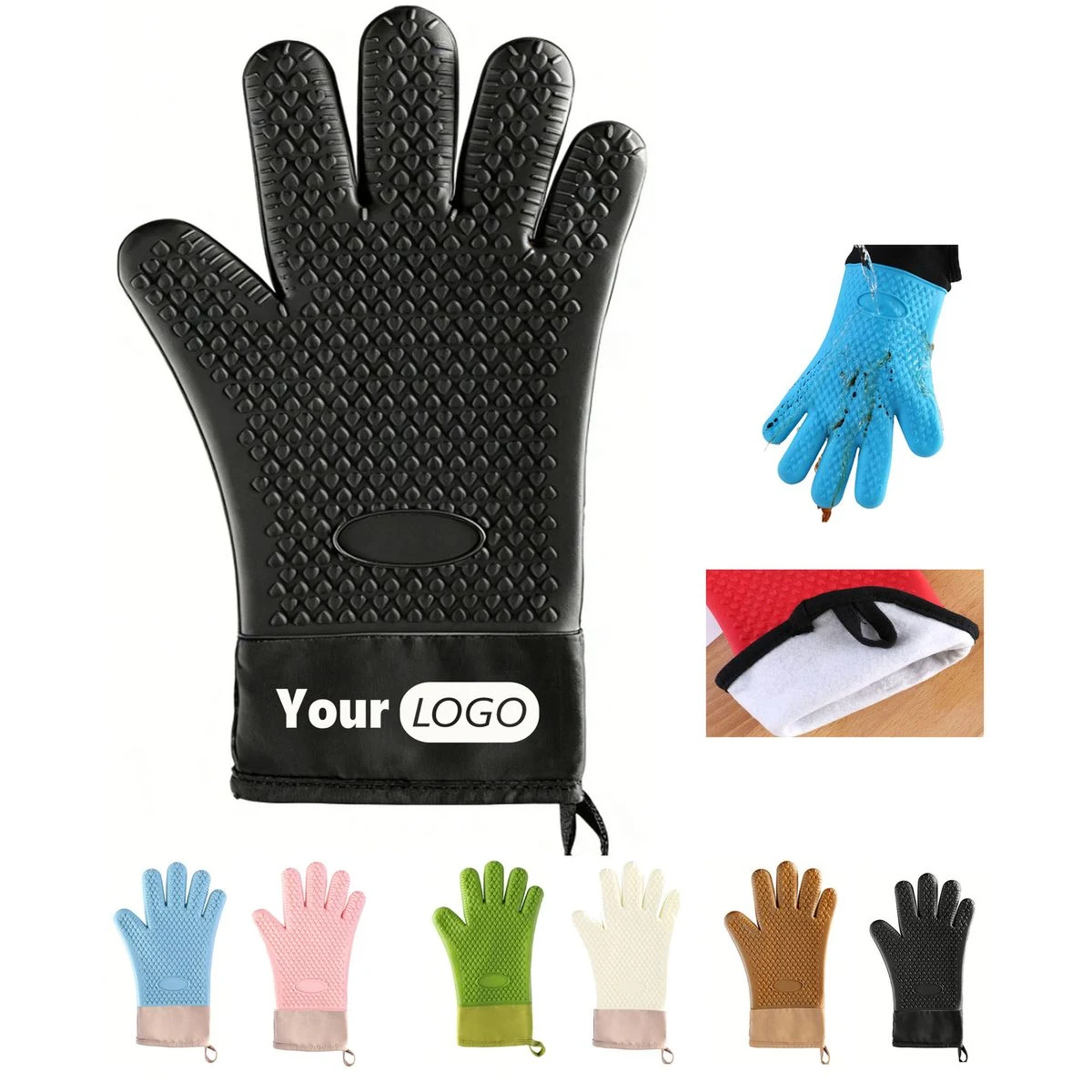 Single Silicone Baking Heat-Resistant Gloves 1