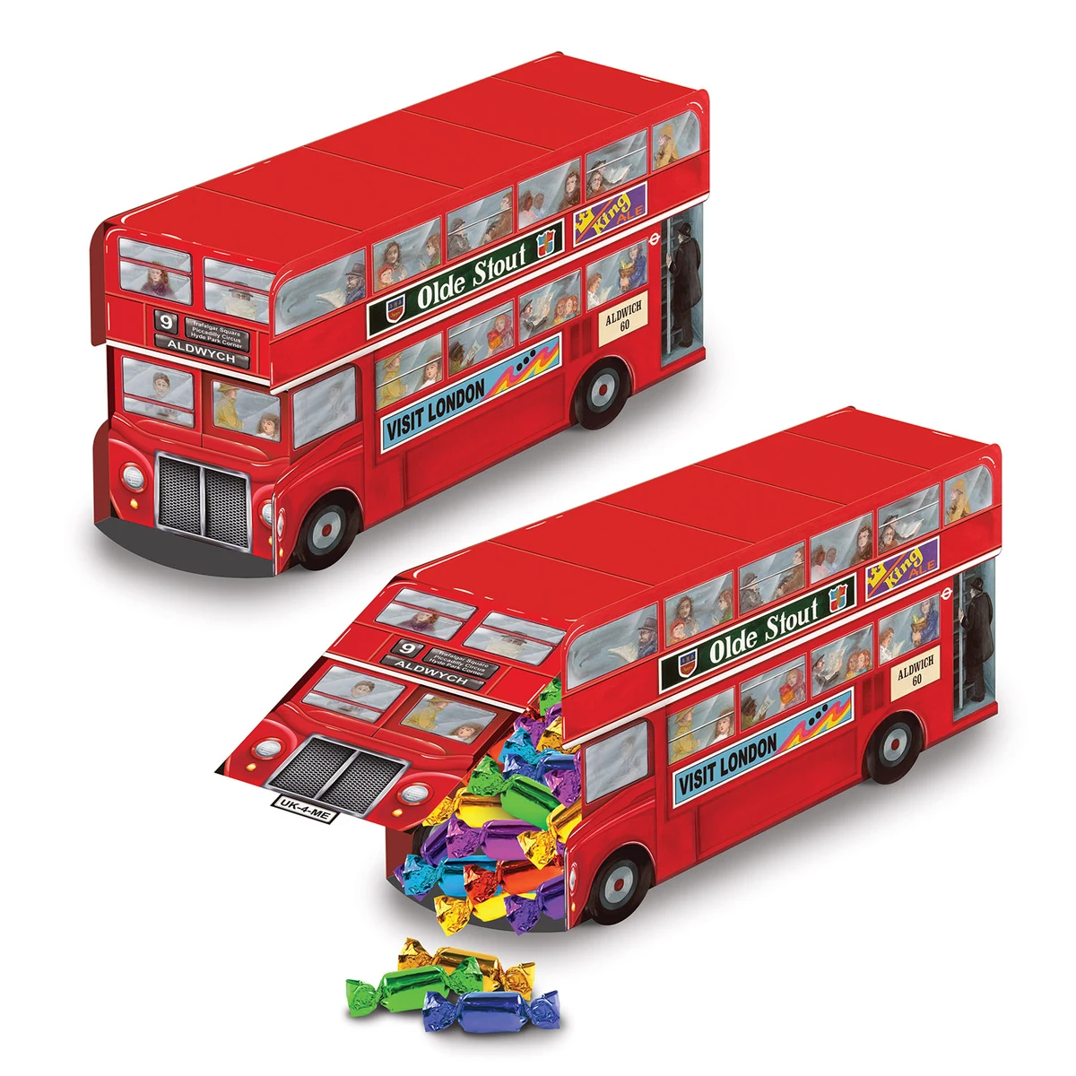 Double Decker Bus Centerpiece 1