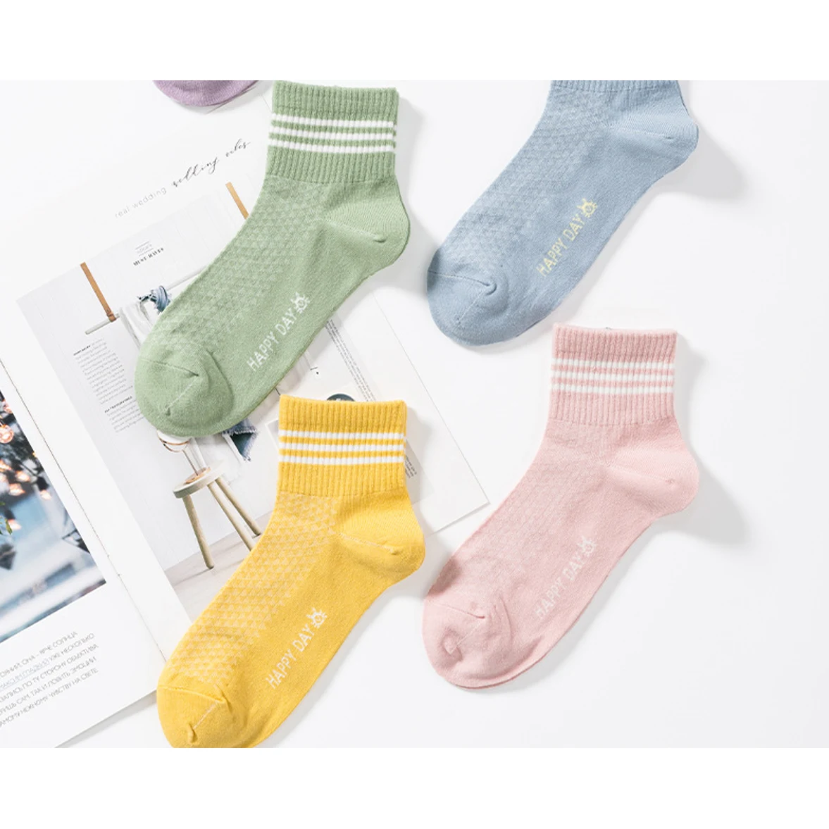 Ladies Boat Socks 1