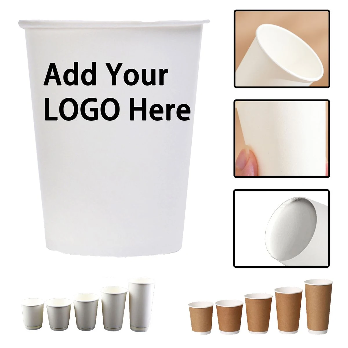 Eco-Friendly 8-Ounce Disposable Paper Cups 1