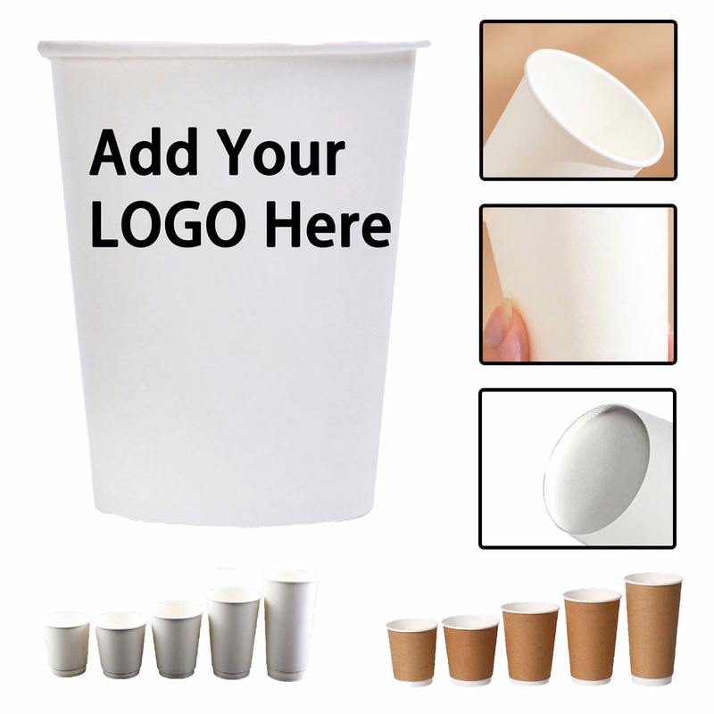 Eco-Friendly 8-Ounce Disposable Paper Cups