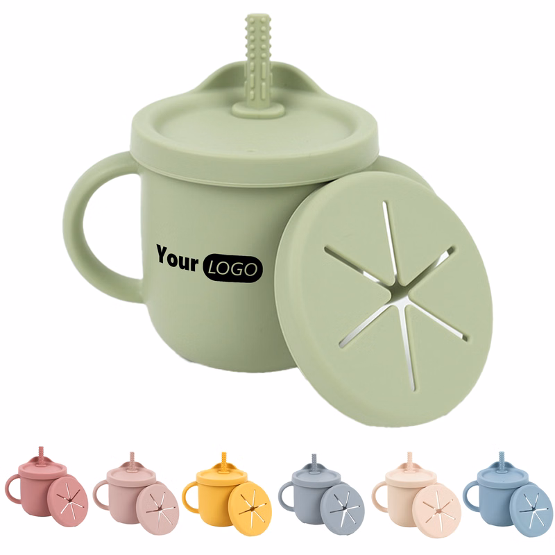 Food Grade Silicone Children's Straw Cup