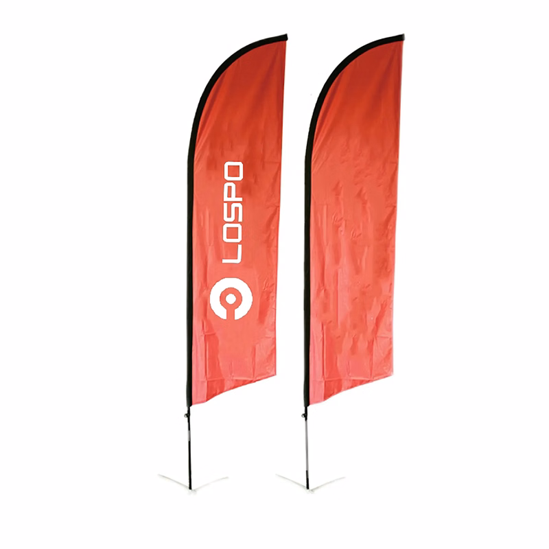 11' Polyester 11' Double Sided Feather Flag Set