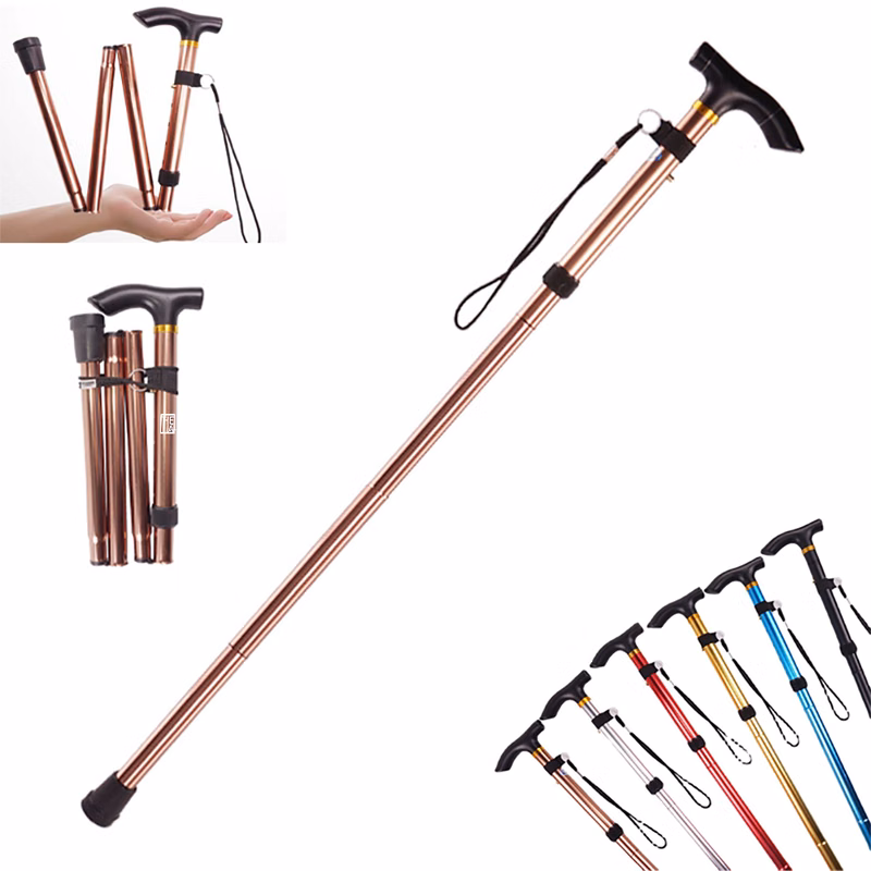 Foldable 5 Section Walking Stick