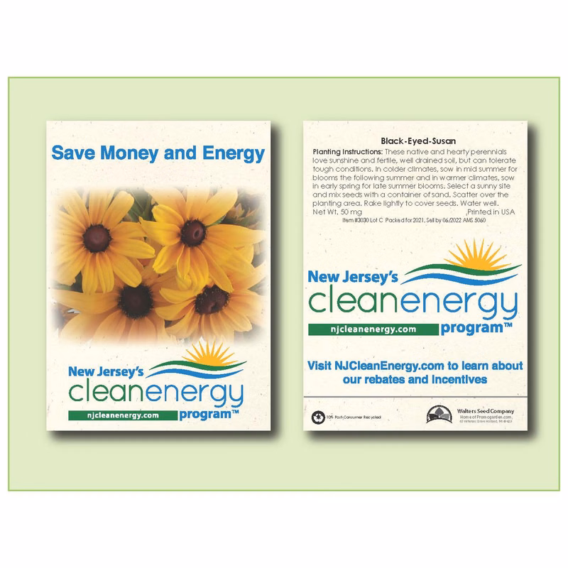Black Eyed Susan Flower Seed Packet - Size 3.25" x 4.5"