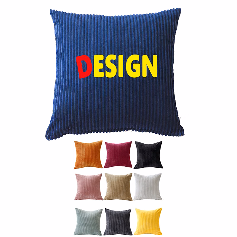 MOQ50 18"X18" Striped pillow