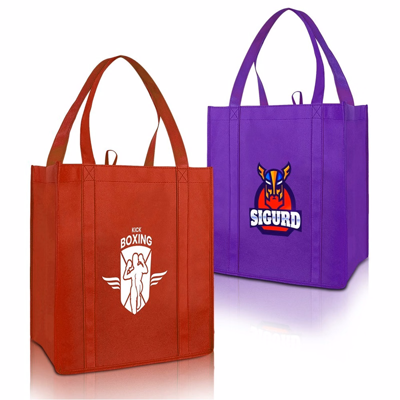 Large Non Woven Grocery Tote Bag Ocean( 13" X 10" X 15" )