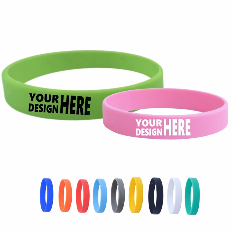 Multiple Plain Color Silicone Wrist Bands