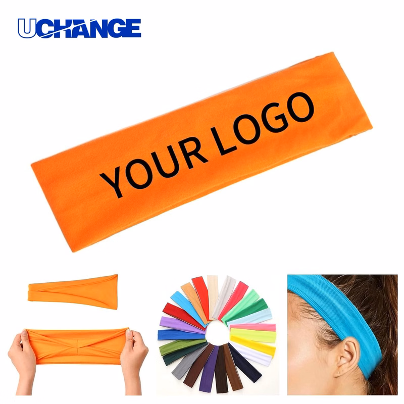 Sweatband Headband Band for Sports Use 3.9" x 8.7"