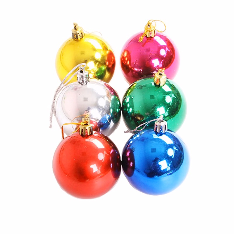 3 1/4" Dia Christmas Ornaments Plastic Ball