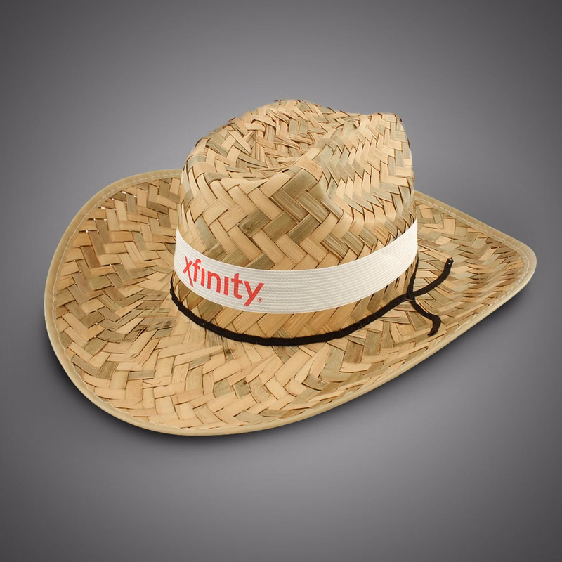 Western Barn Dance Hat (White Band)