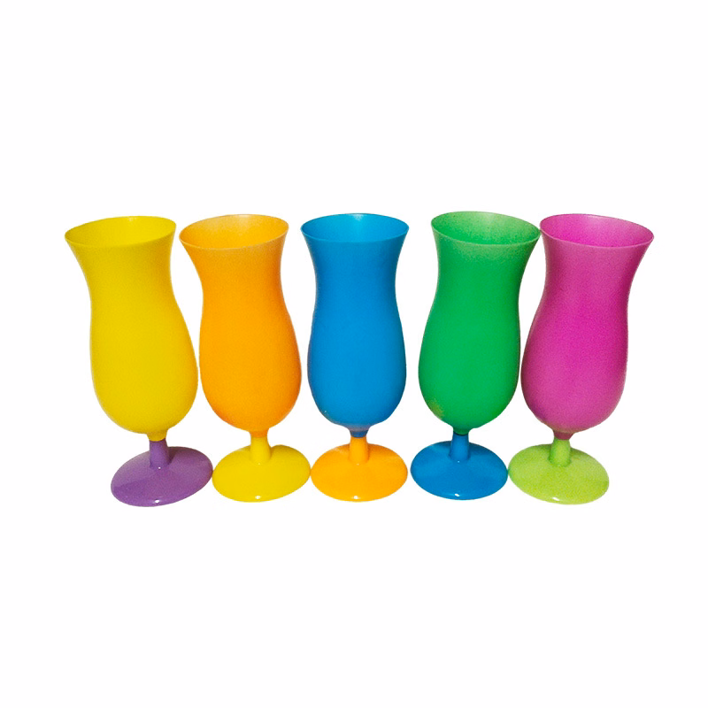 Neon Colored Hurricane Glasses 14Oz