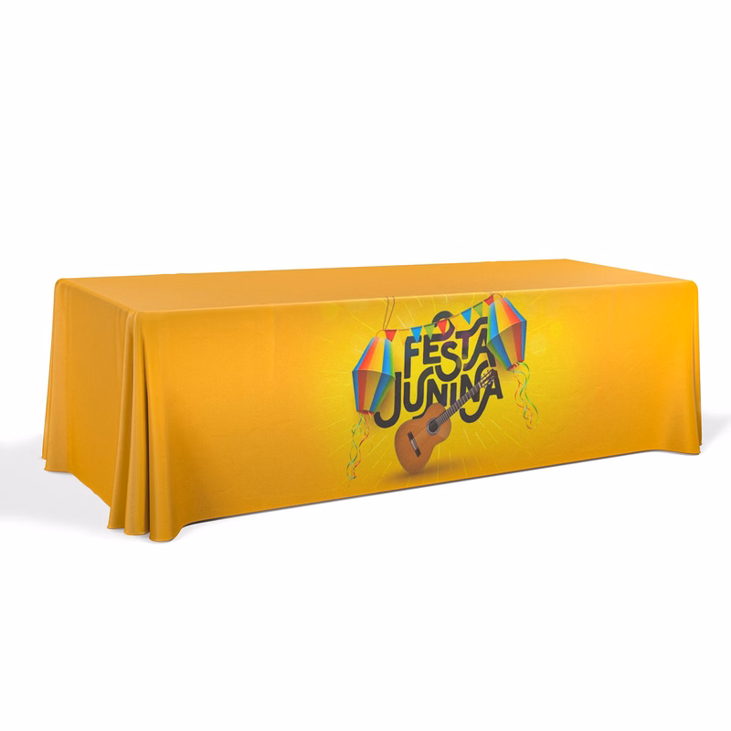 8' Economy Draped Standard Table Cover(Full Color Dye Sublimation)