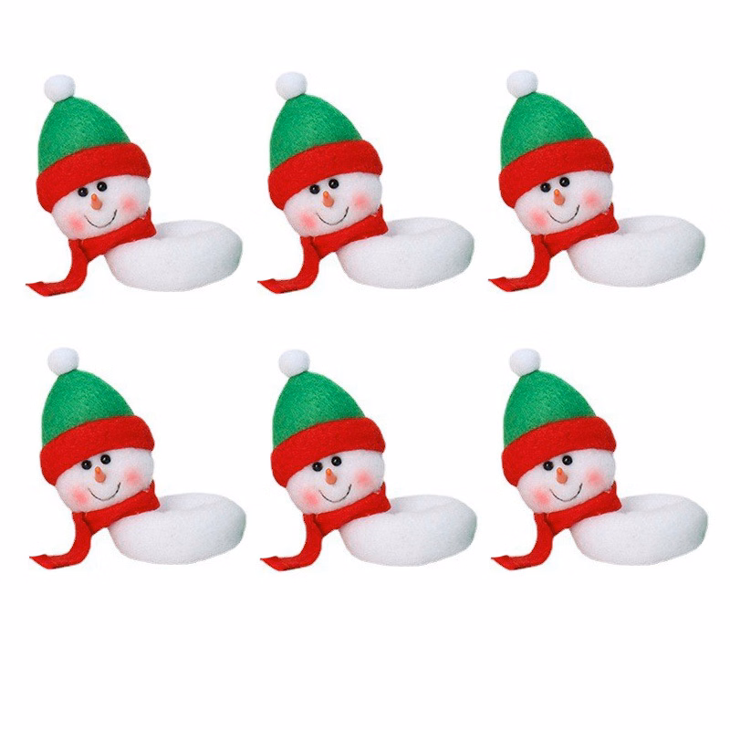 Christmas Glass Sign Flag Xmas Party Dinner Toothpick Flag Food Decoration Christmas Ornaments Festi