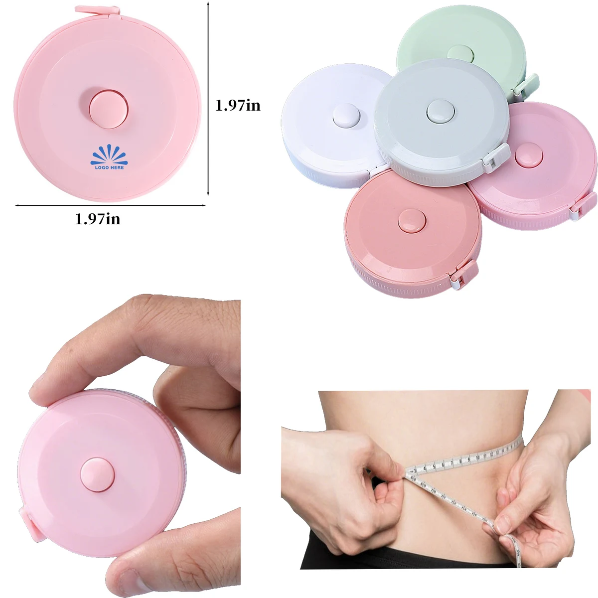 Portable Mini Round Tape Measure 1