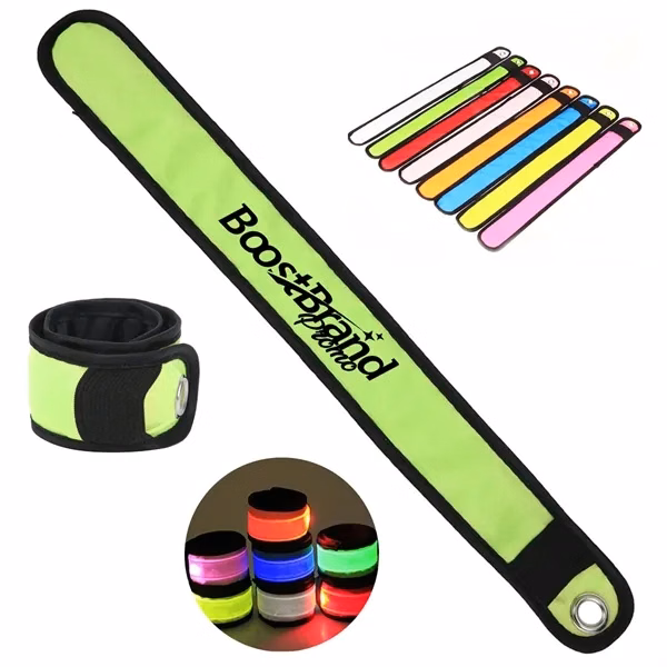 Custom LED Light Up Safety Armband Wristband — High-Visibility Sports Accessory
