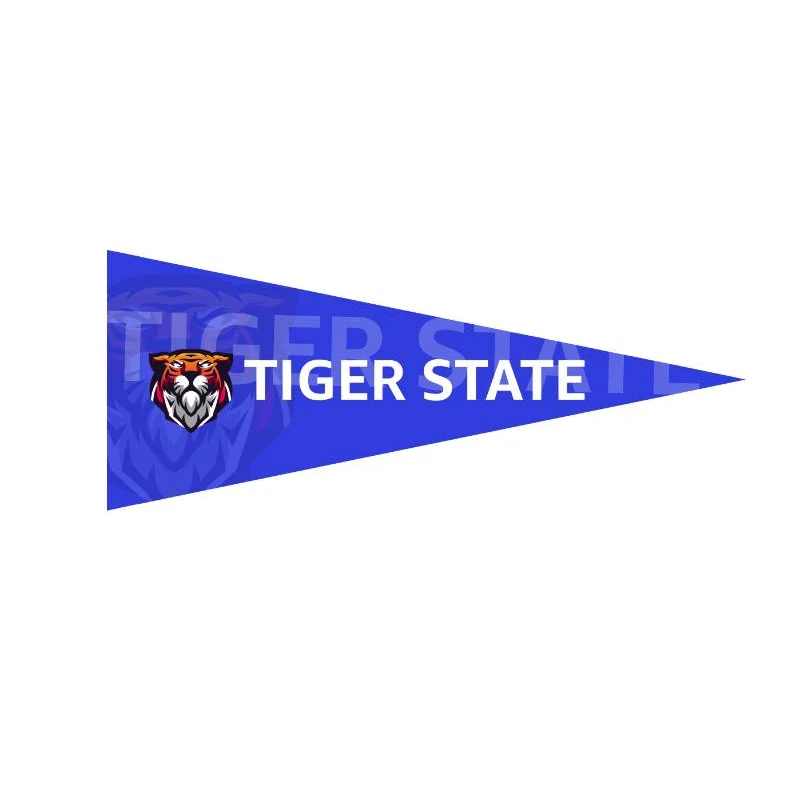 8" x 18" Full Color Felt Pennant Flag Banner 1