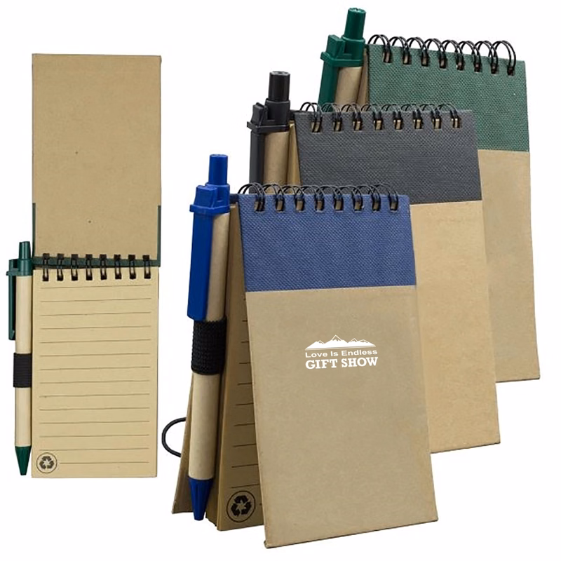 Recycled Jotter Notepad With Paper Pen