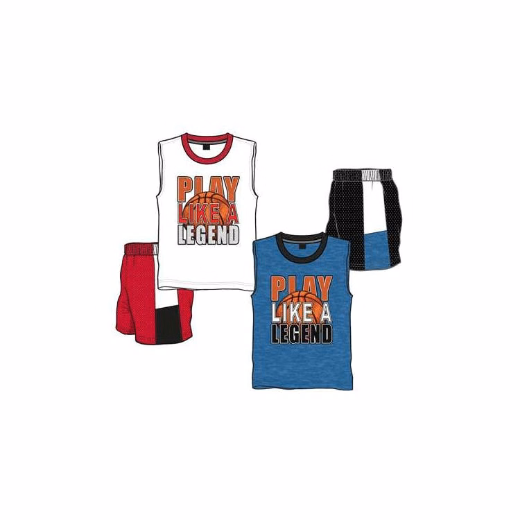 Boys 2Pc Knit Tank Short Sets - Size 4-7