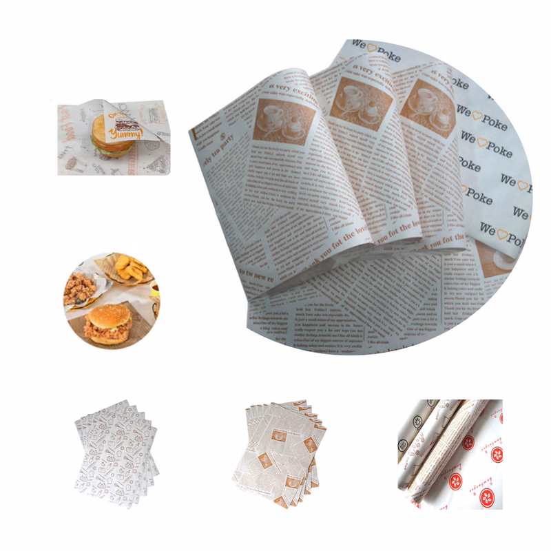 11.8 Inch Greaseproof Waxed Hamburger Paper