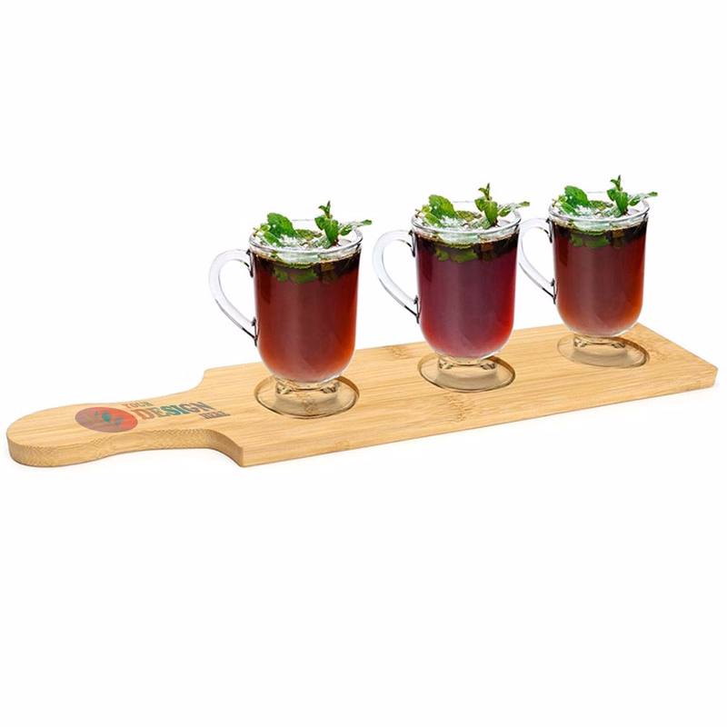 Bamboo Beer Tasting Paddle with Handle