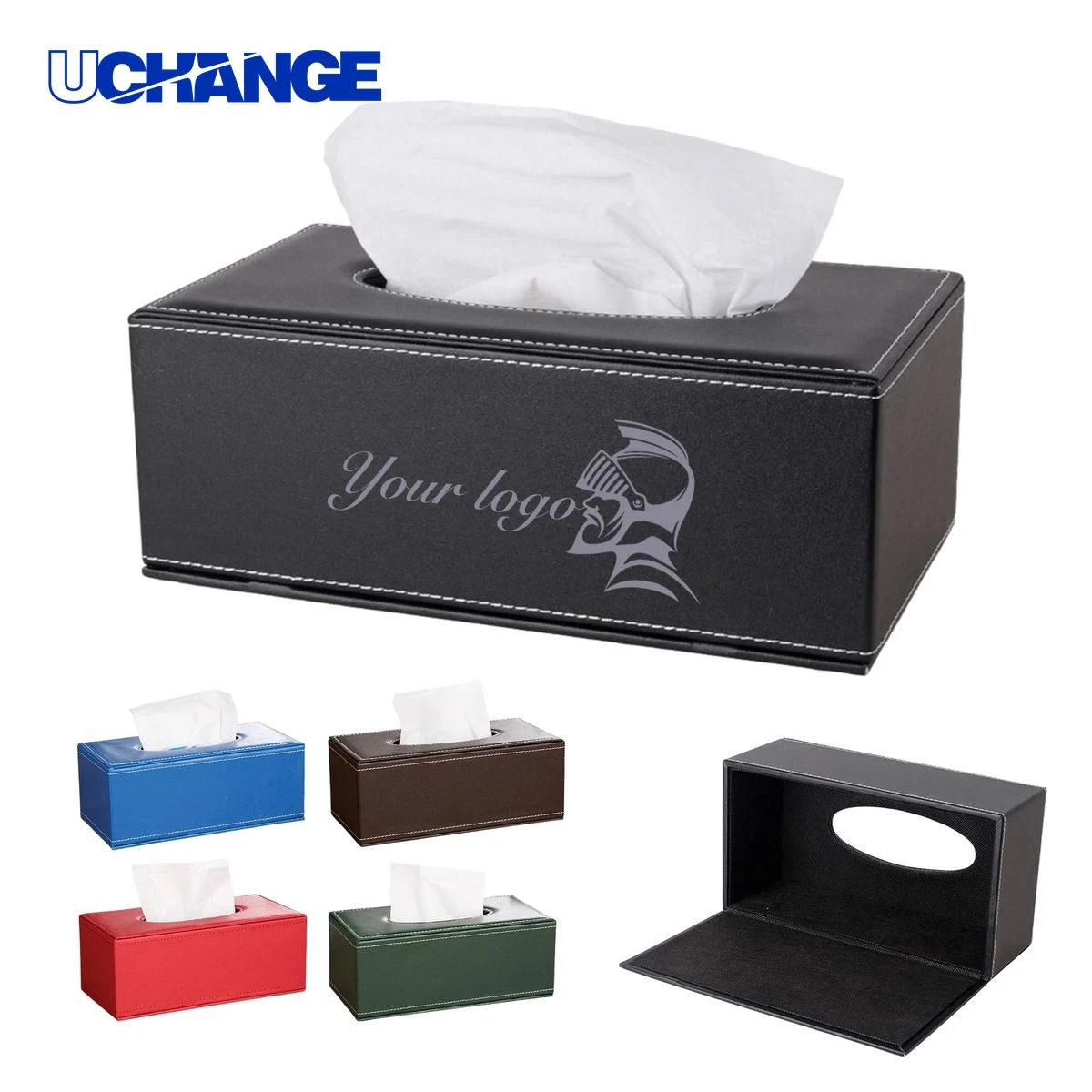 PU Leather Tissue Box Holder 1