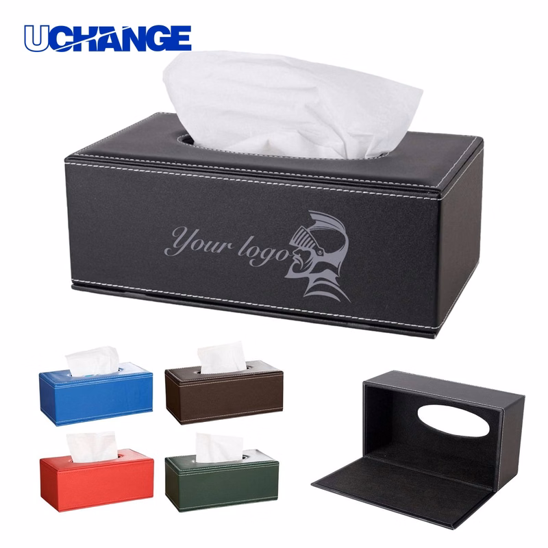 PU Leather Tissue Box Holder
