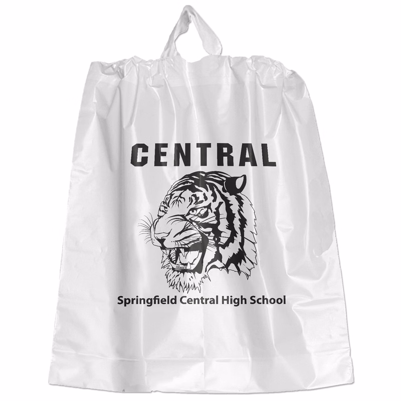 Poly-Draw Bag - 18W x 20H x 4 - Flexo Ink Print