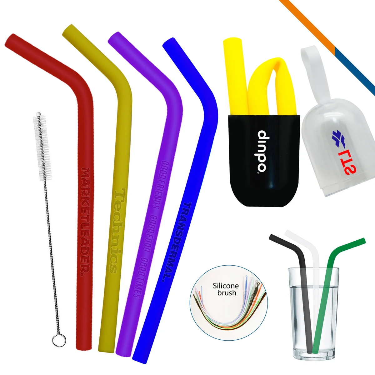 Aurora Silicone Straw 1