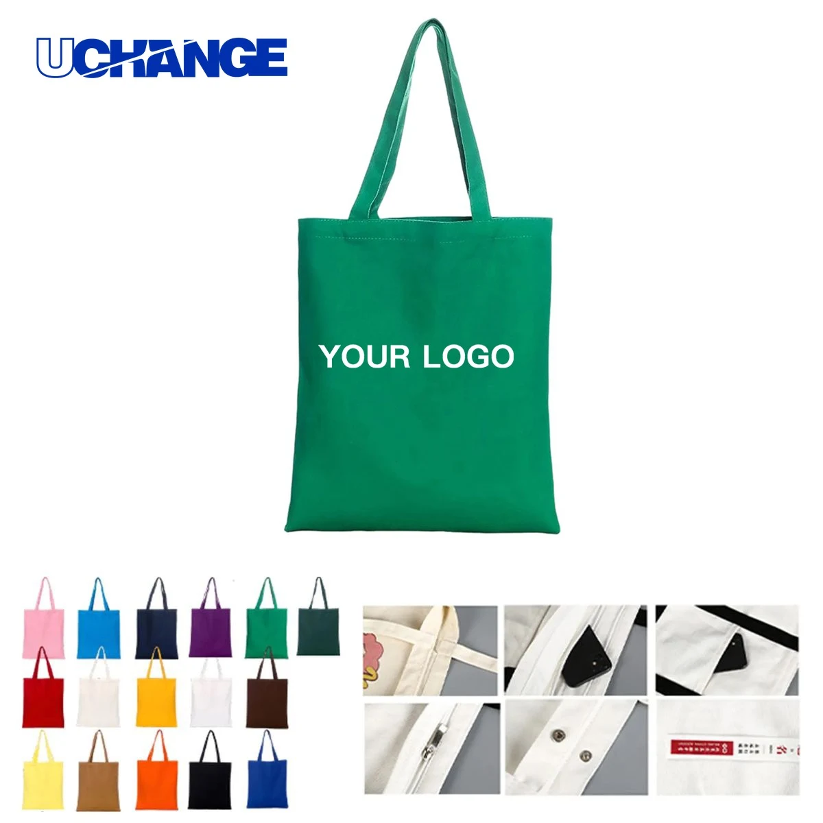 15 Inch Canvas Tote Bag Carrier, custom tote bag with logo imprint 1