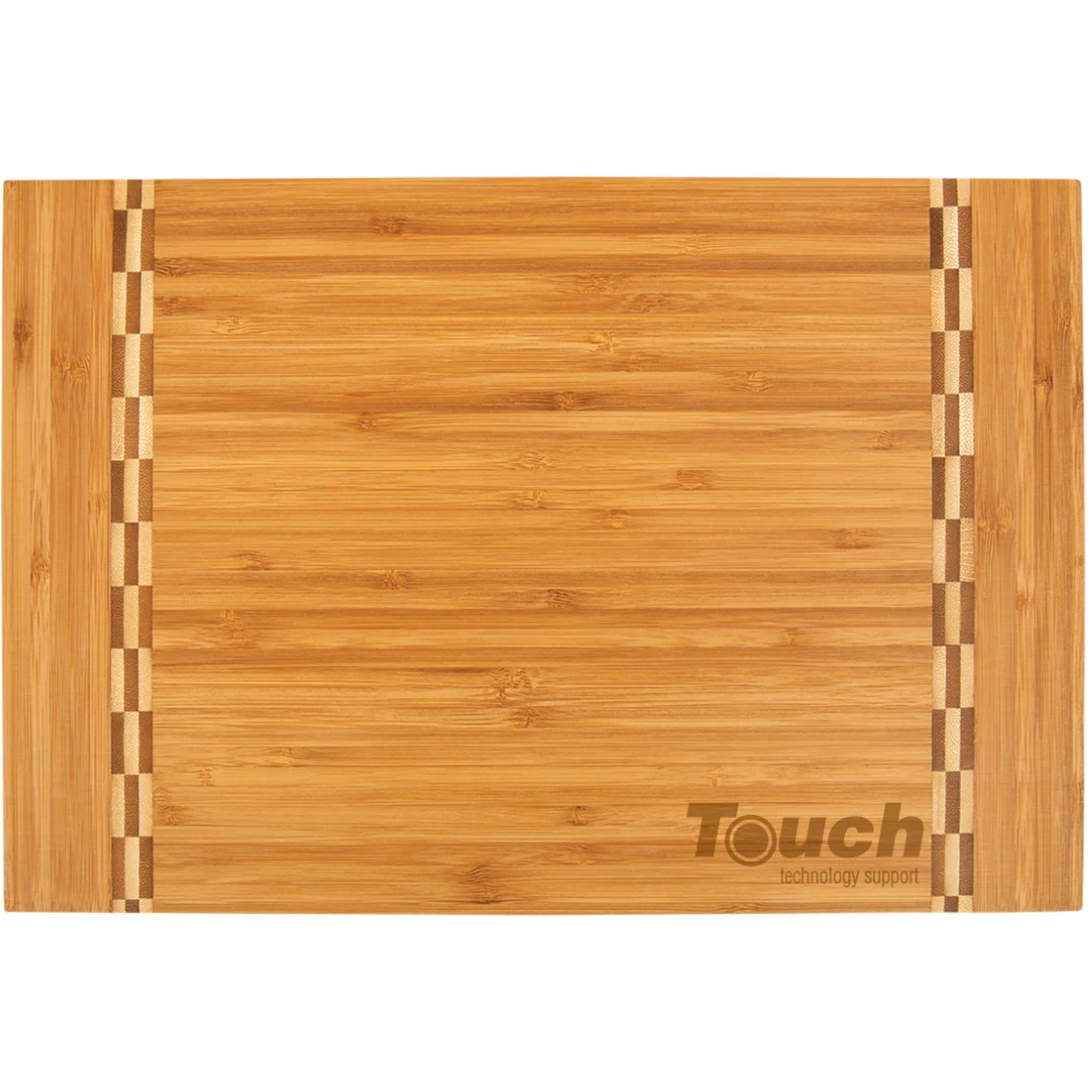 15" x 10 1/4" Bamboo Cutting Board with Butcher Block Inlay 1