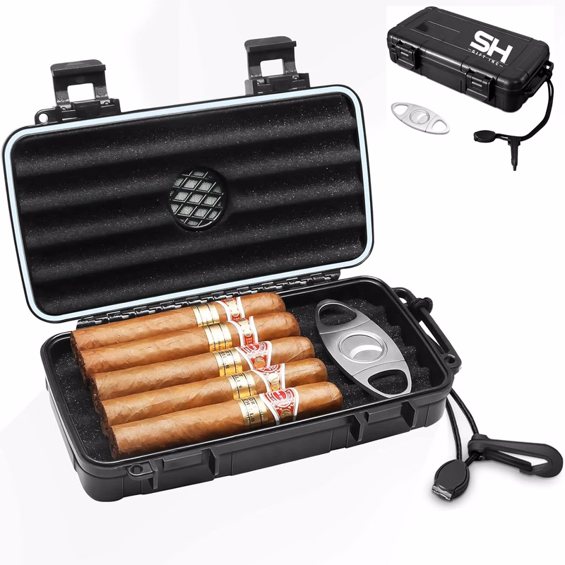 Travel Cigar Humidor Case