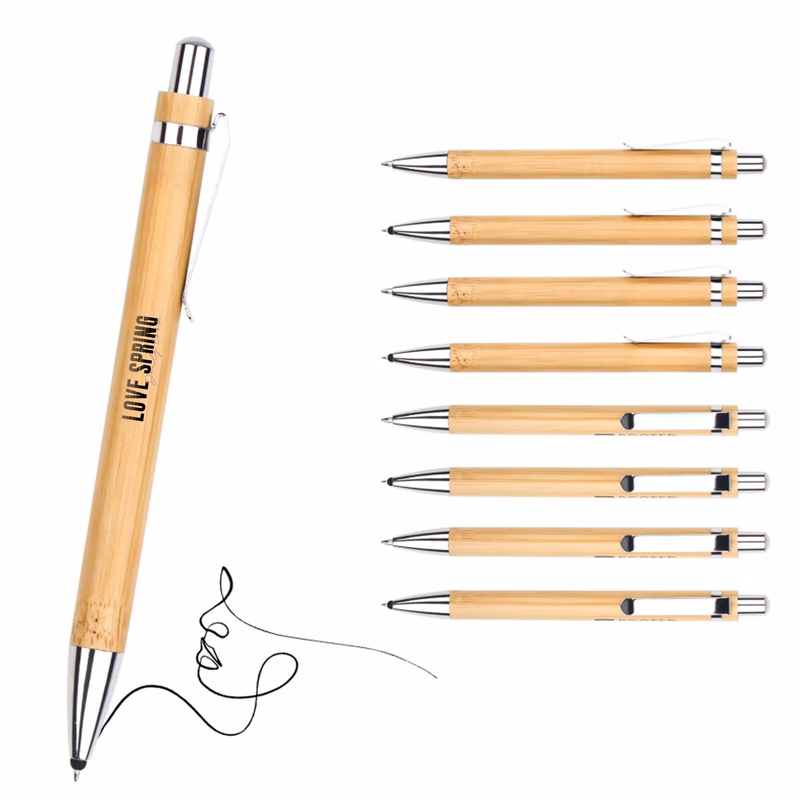 Natural Bamboo Wheat Straw Ballpoint Pen