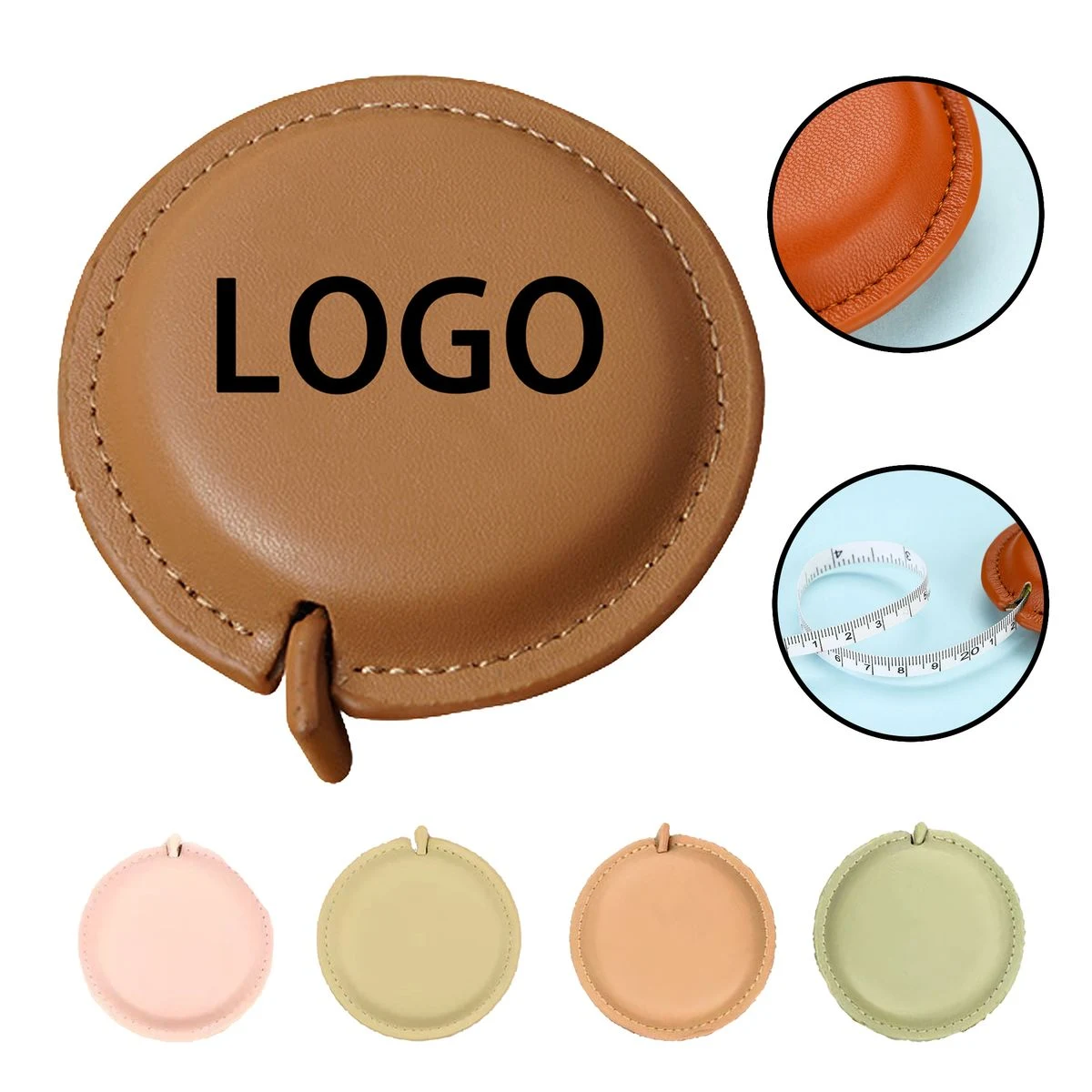 Scratch-Resistant Leather-Wrapped Portable Tape Measure 1