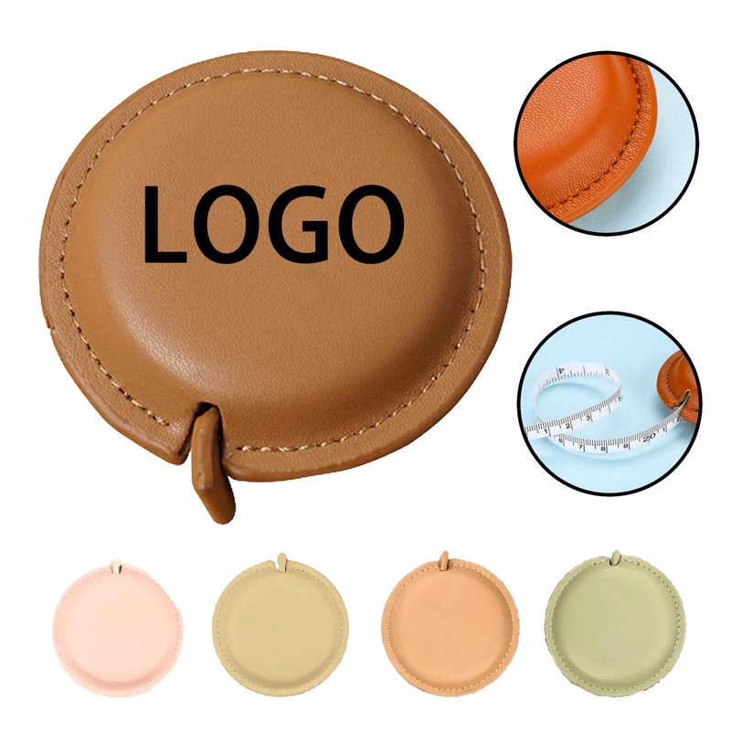 Scratch-Resistant Leather-Wrapped Portable Tape Measure